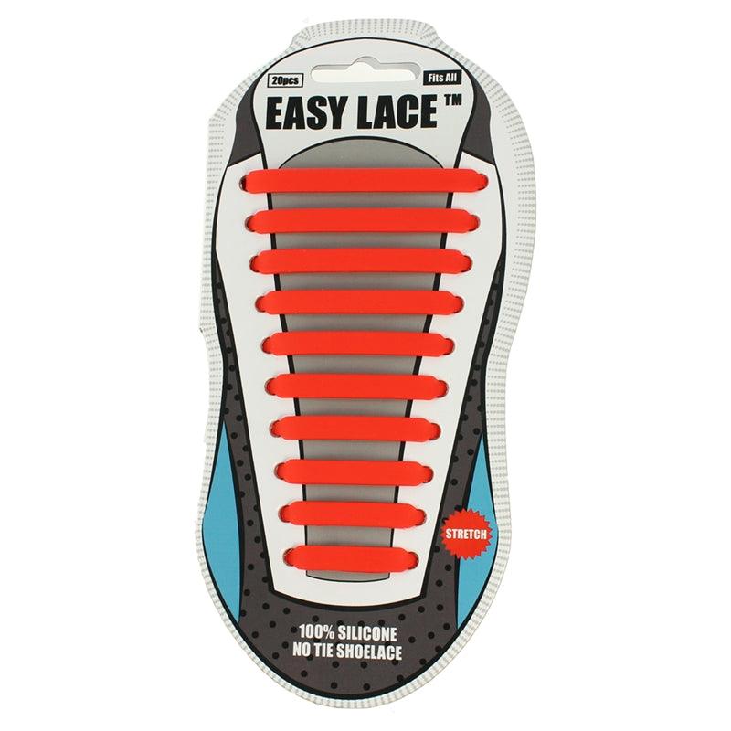Easy Laces | Easy Laces Adult Silicone Laces | Adult Silicone Laces - Red | Total Hockey
