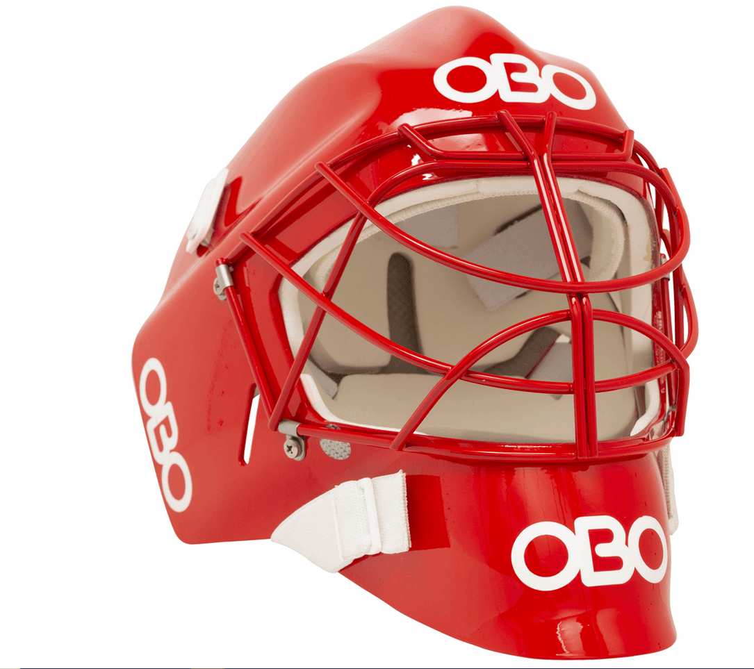 OBO | OBO FG Red Helmet | FG Red Helmet - Red / Medium | Total Hockey