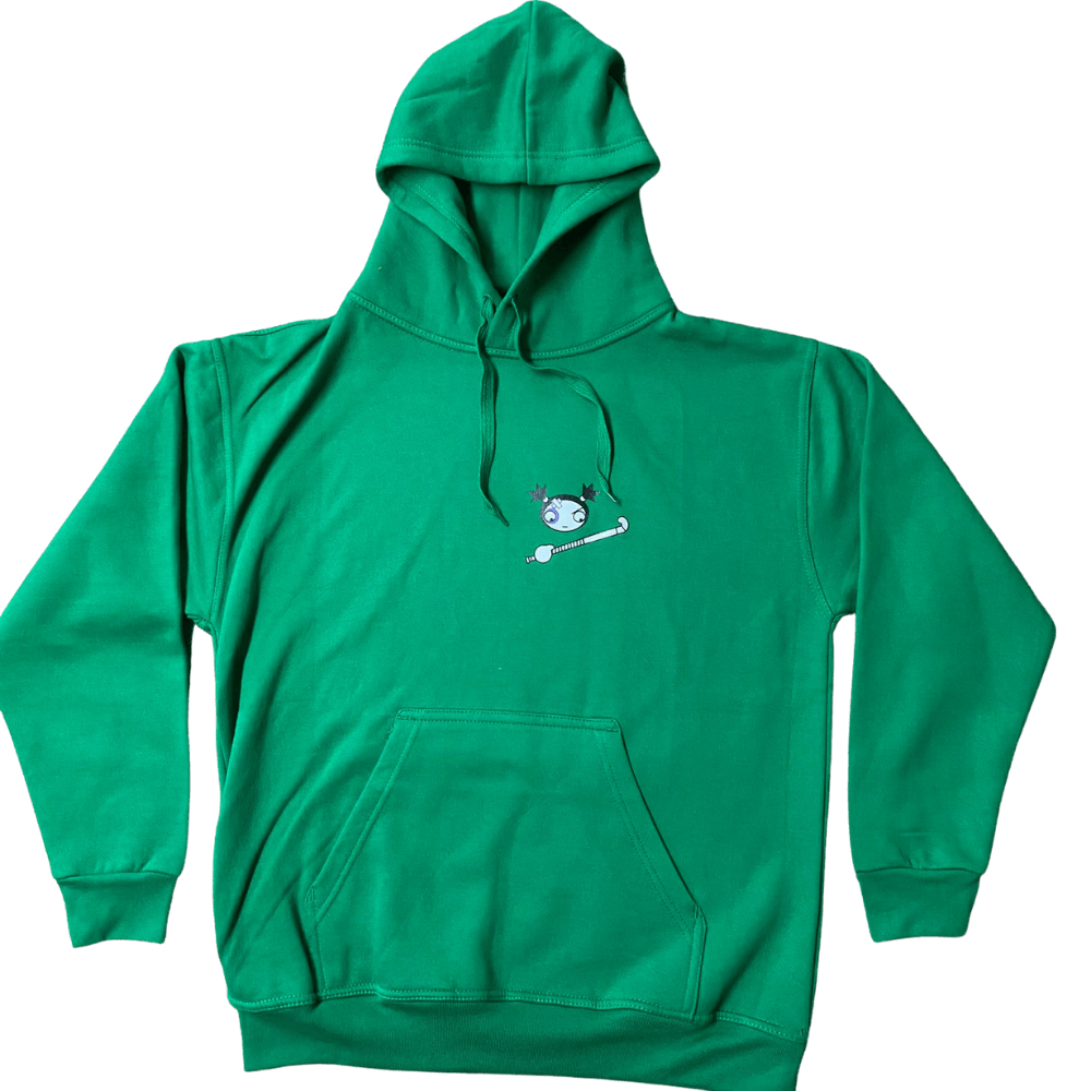 'Hockey Attitude' Hoody - Kelly Green