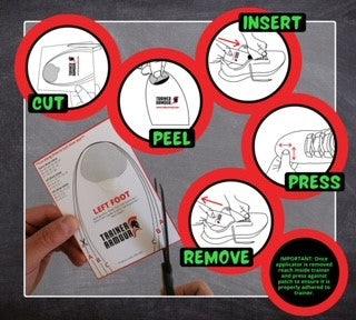Trainer Armour | Trainer Armour Big Toe Hole Preventer Patches | Big Toe Hole Preventer Patches - One Pack / Black | Total Hockey